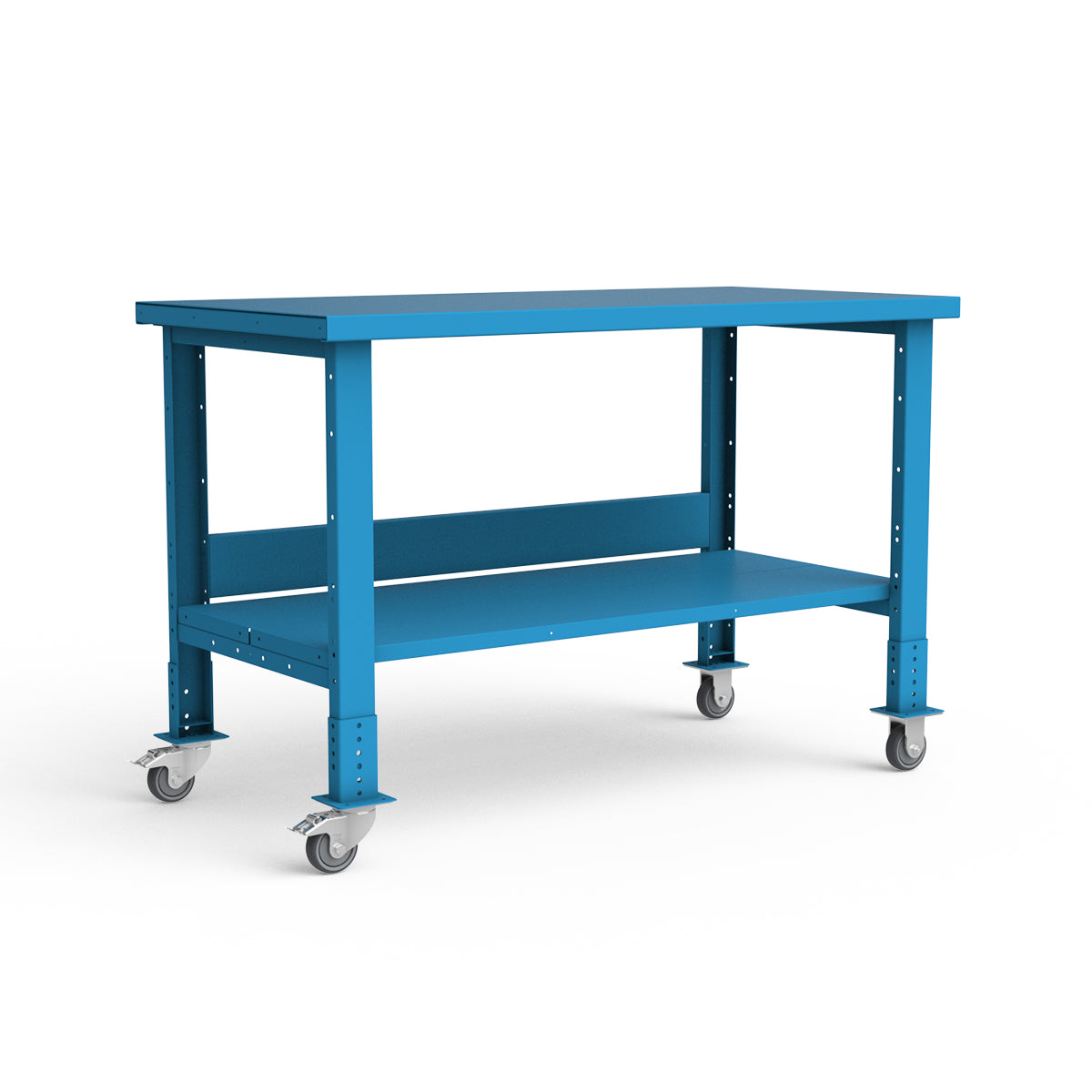 Mobile Workbench - 60"W x 30"D x 34 7/8"H - Painted Steel Top