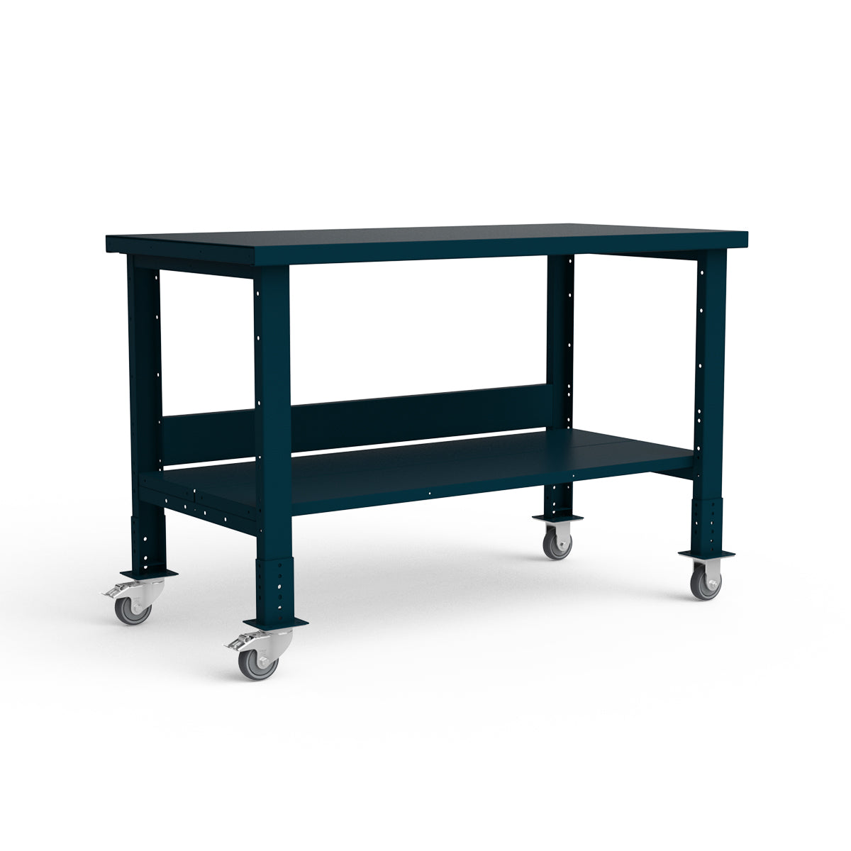 Mobile Workbench - 60"W x 30"D x 34 7/8"H - Painted Steel Top