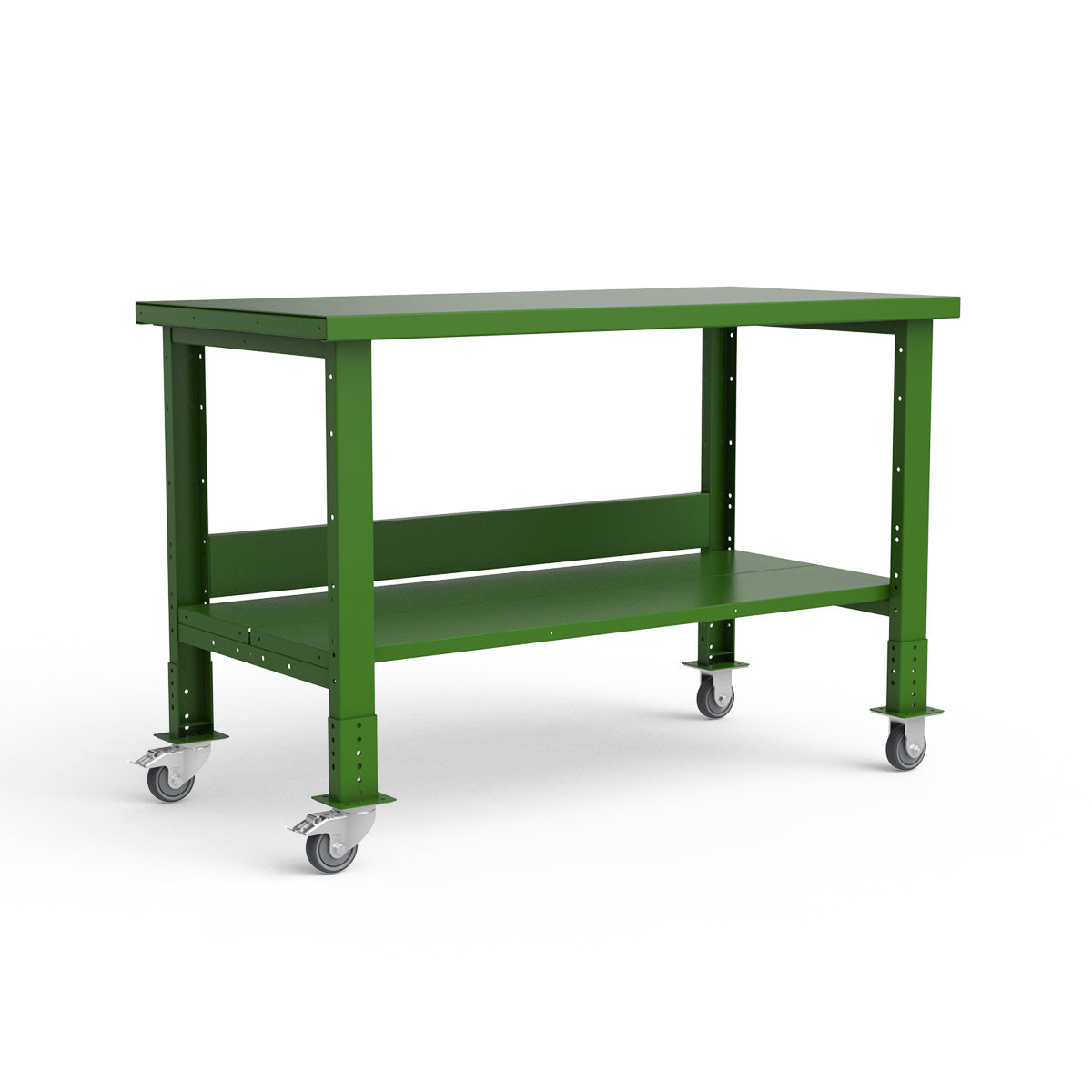 Mobile Workbench - 60"W x 30"D x 34 7/8"H - Painted Steel Top