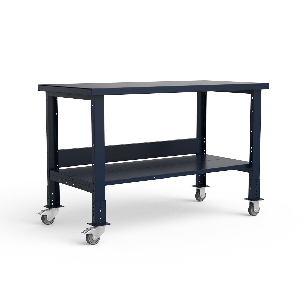 Mobile Workbench - 60"W x 30"D x 34 7/8"H - Painted Steel Top