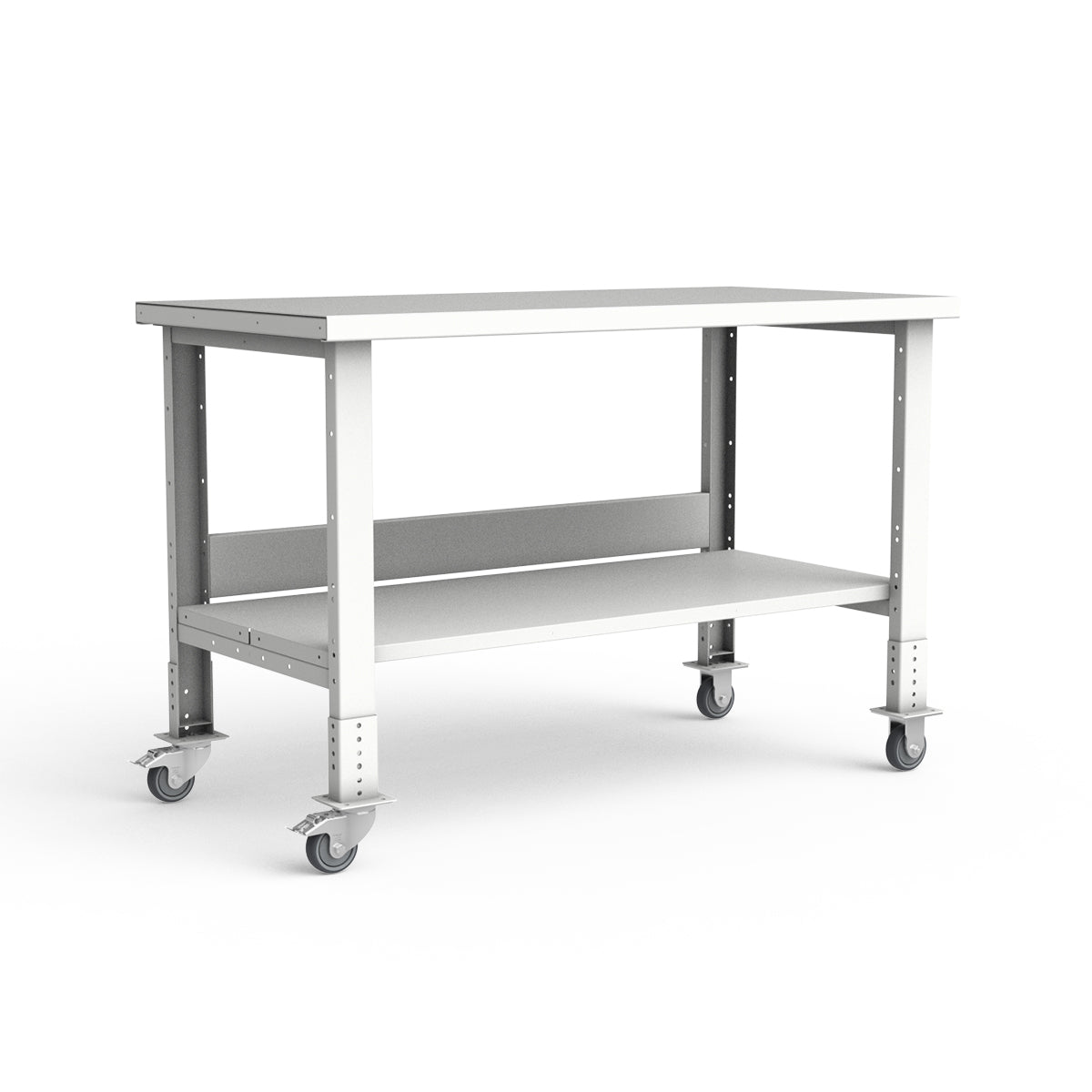 Mobile Workbench - 60"W x 30"D x 34 7/8"H - Painted Steel Top