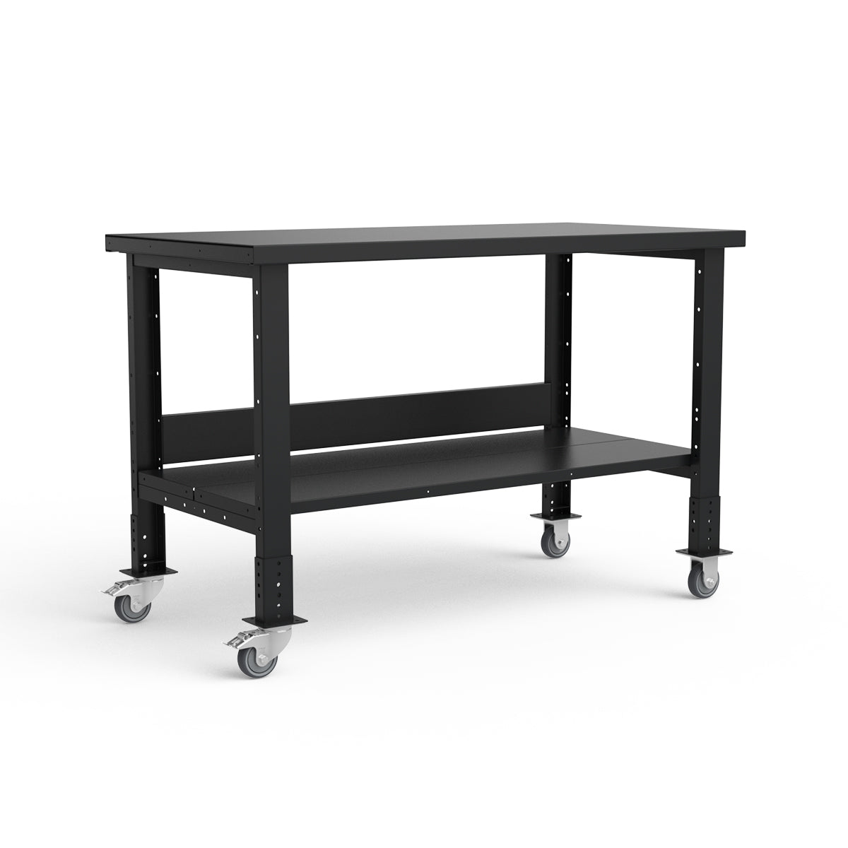 Mobile Workbench - 60"W x 30"D x 34 7/8"H - Painted Steel Top