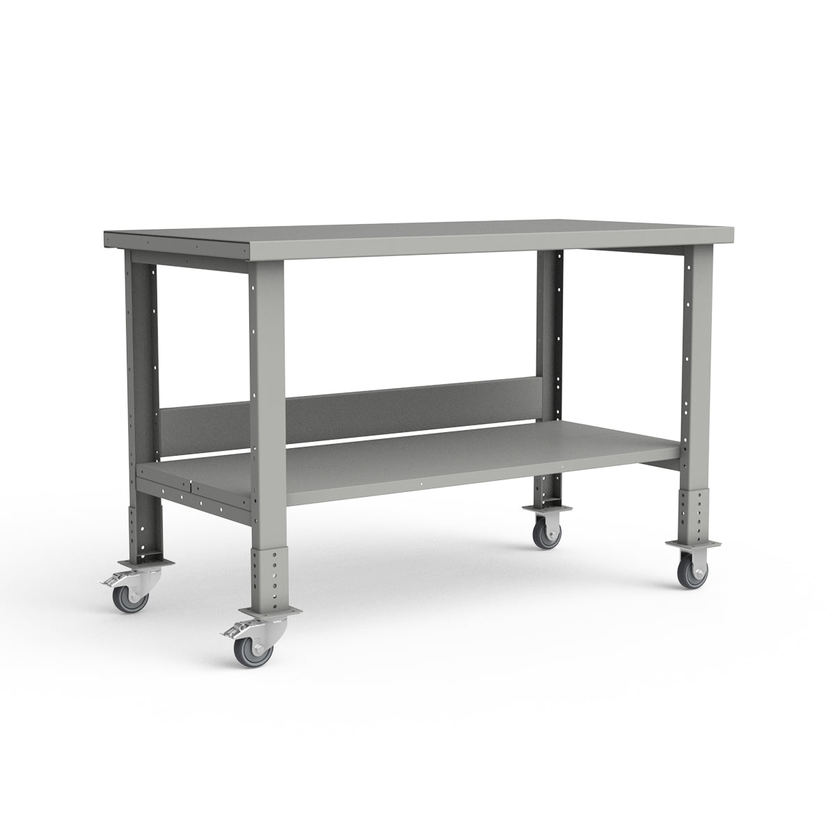 Mobile Workbench - 60"W x 30"D x 34 7/8"H - Painted Steel Top