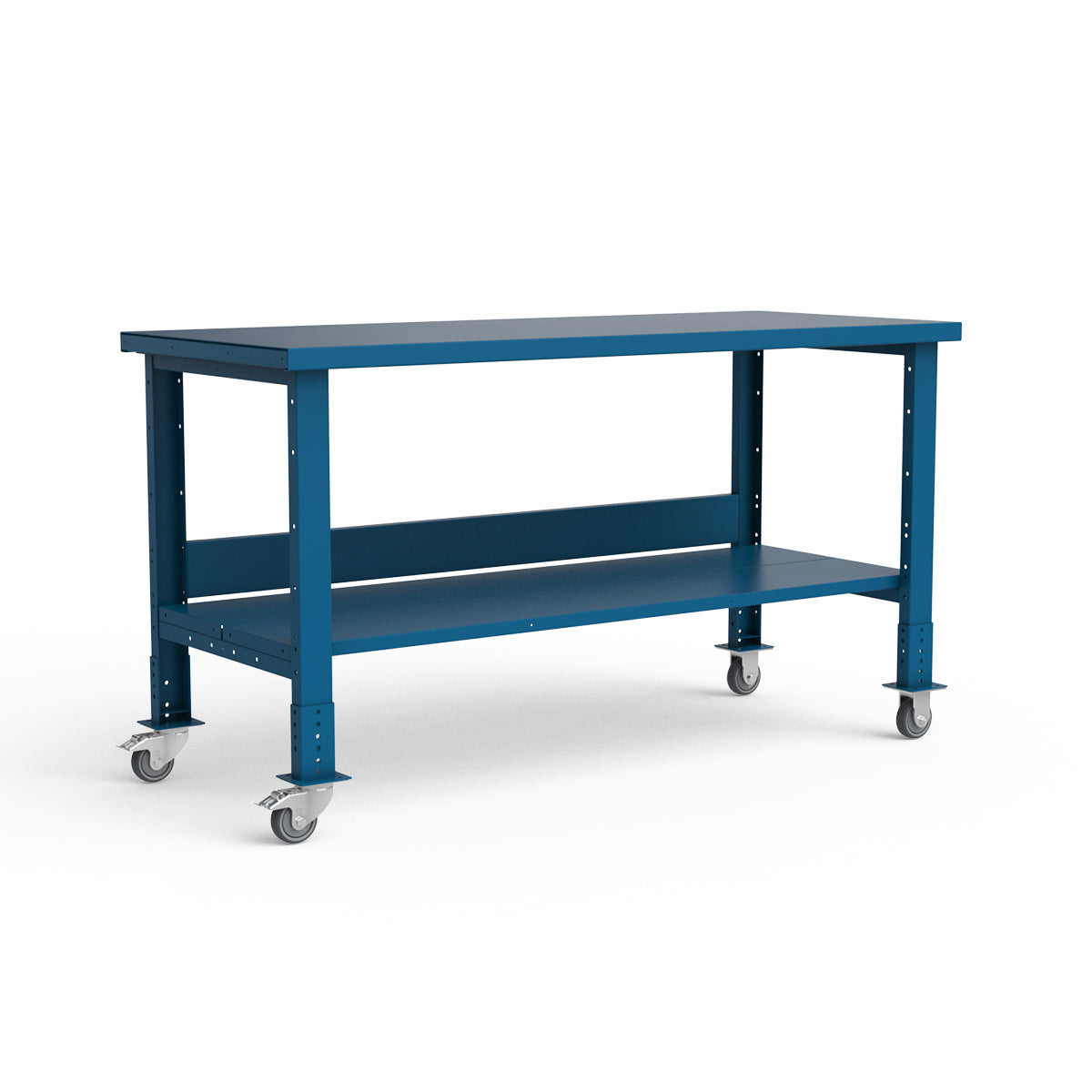 Mobile Workbench - 72"W x 30"D x 34 7/8"H - Painted Steel Top
