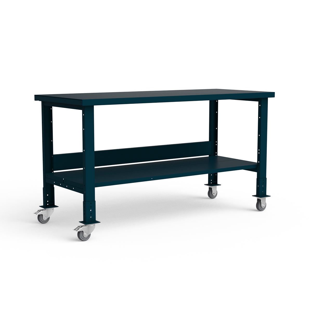Mobile Workbench - 72"W x 30"D x 34 7/8"H - Painted Steel Top