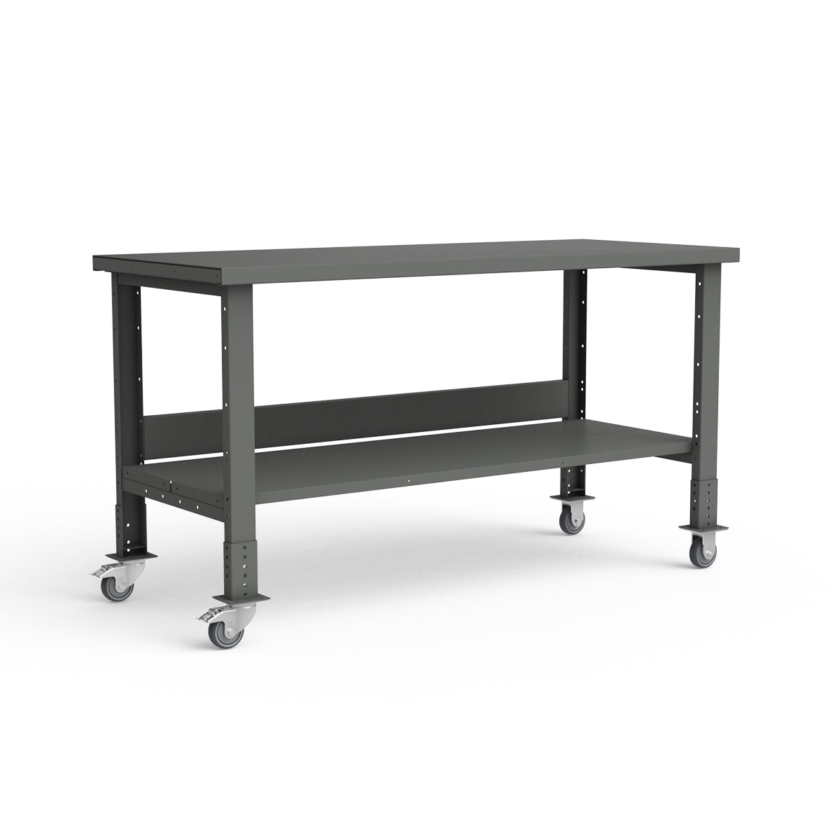 Mobile Workbench - 72"W x 30"D x 34 7/8"H - Painted Steel Top