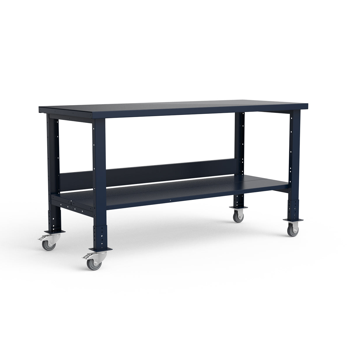 Mobile Workbench - 72"W x 30"D x 34 7/8"H - Painted Steel Top