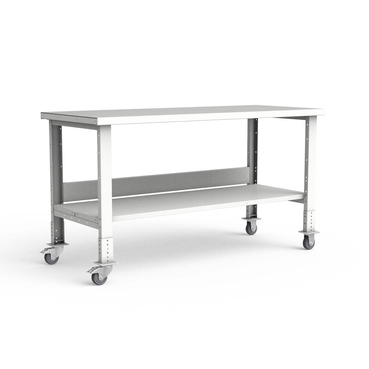 Mobile Workbench - 72"W x 30"D x 34 7/8"H - Painted Steel Top