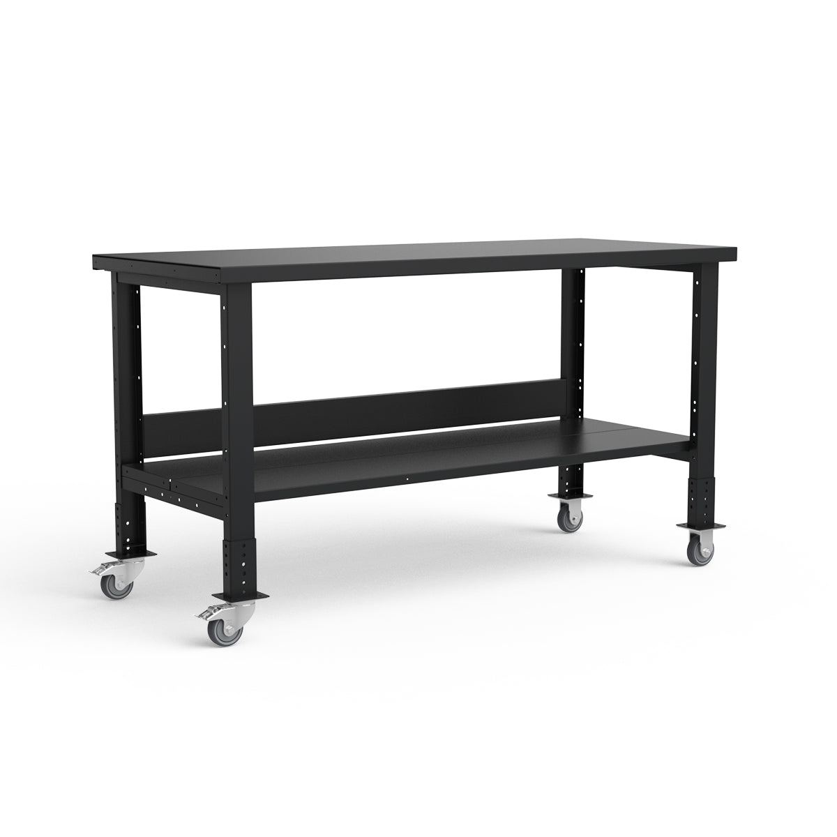 Mobile Workbench - 72"W x 30"D x 34 7/8"H - Painted Steel Top