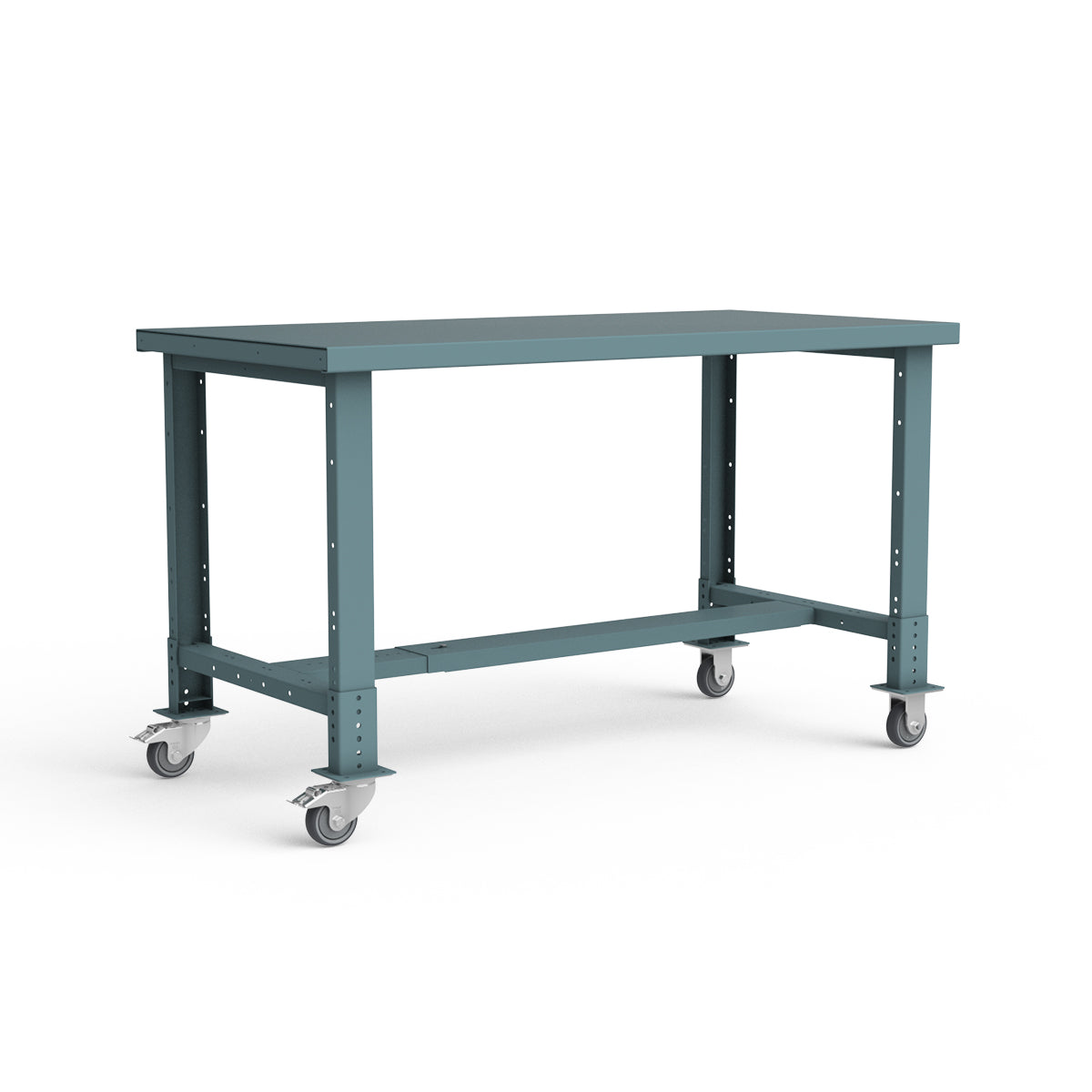 Mobile Workbench - 60"W x 30"D x 34 7/8"H - Painted Steel Top