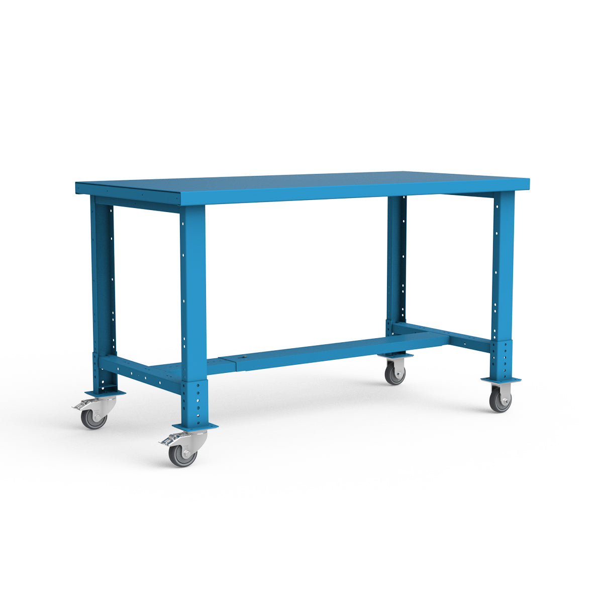 Mobile Workbench - 60"W x 30"D x 34 7/8"H - Painted Steel Top