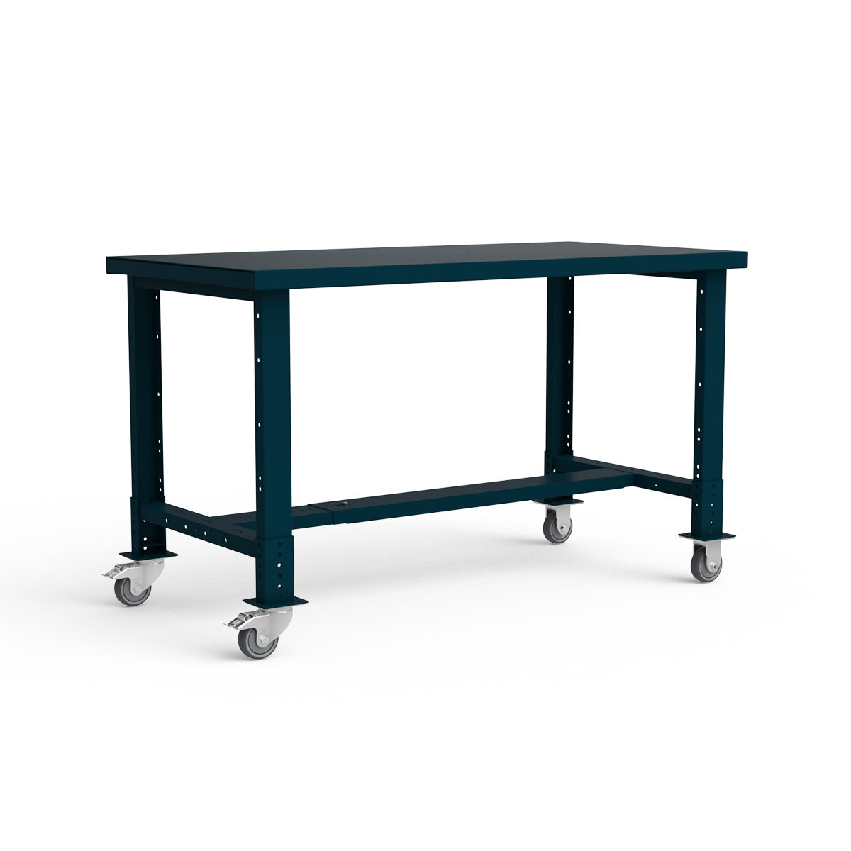Mobile Workbench - 60"W x 30"D x 34 7/8"H - Painted Steel Top