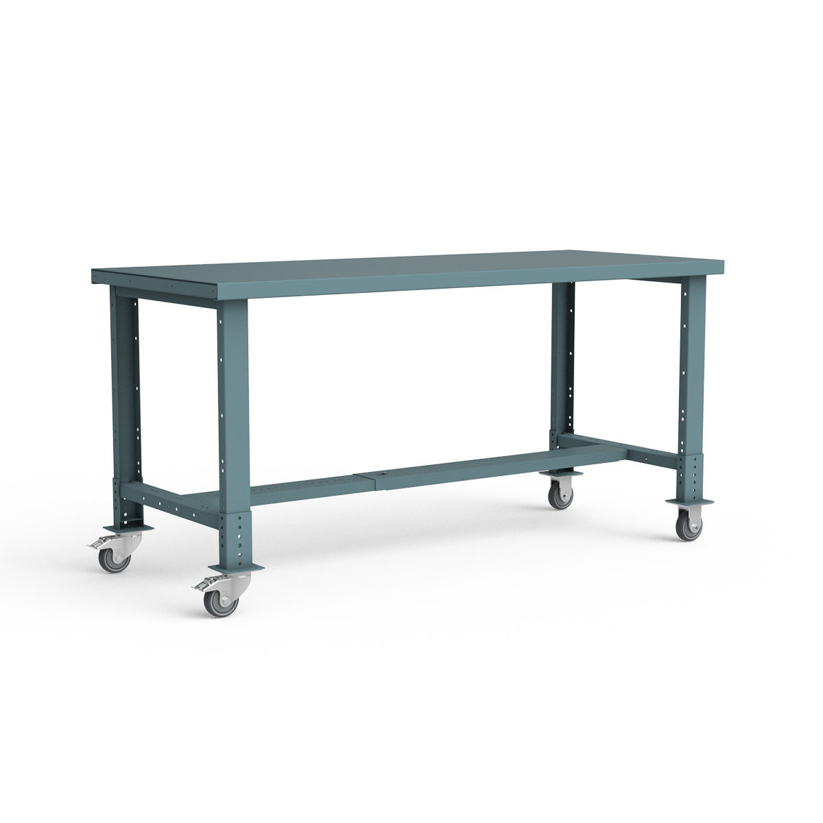 Mobile Workbench - 72"W x 30"D x 34 7/8"H - Painted Steel Top