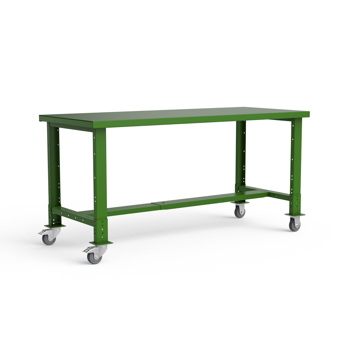 Mobile Workbench - 72"W x 30"D x 34 7/8"H - Painted Steel Top
