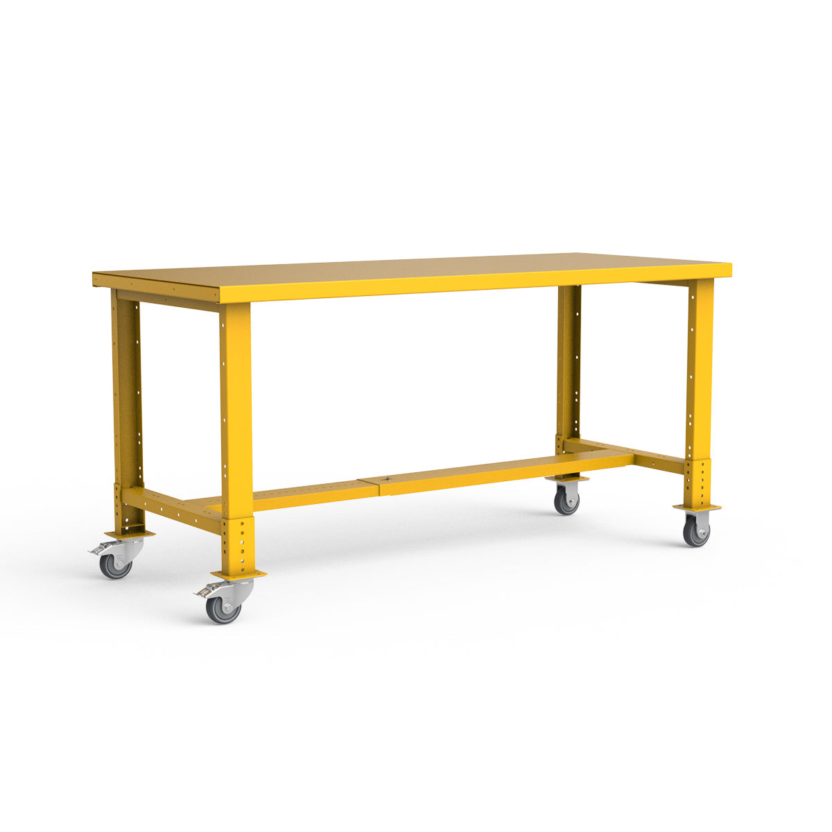 Mobile Workbench - 72"W x 30"D x 34 7/8"H - Painted Steel Top