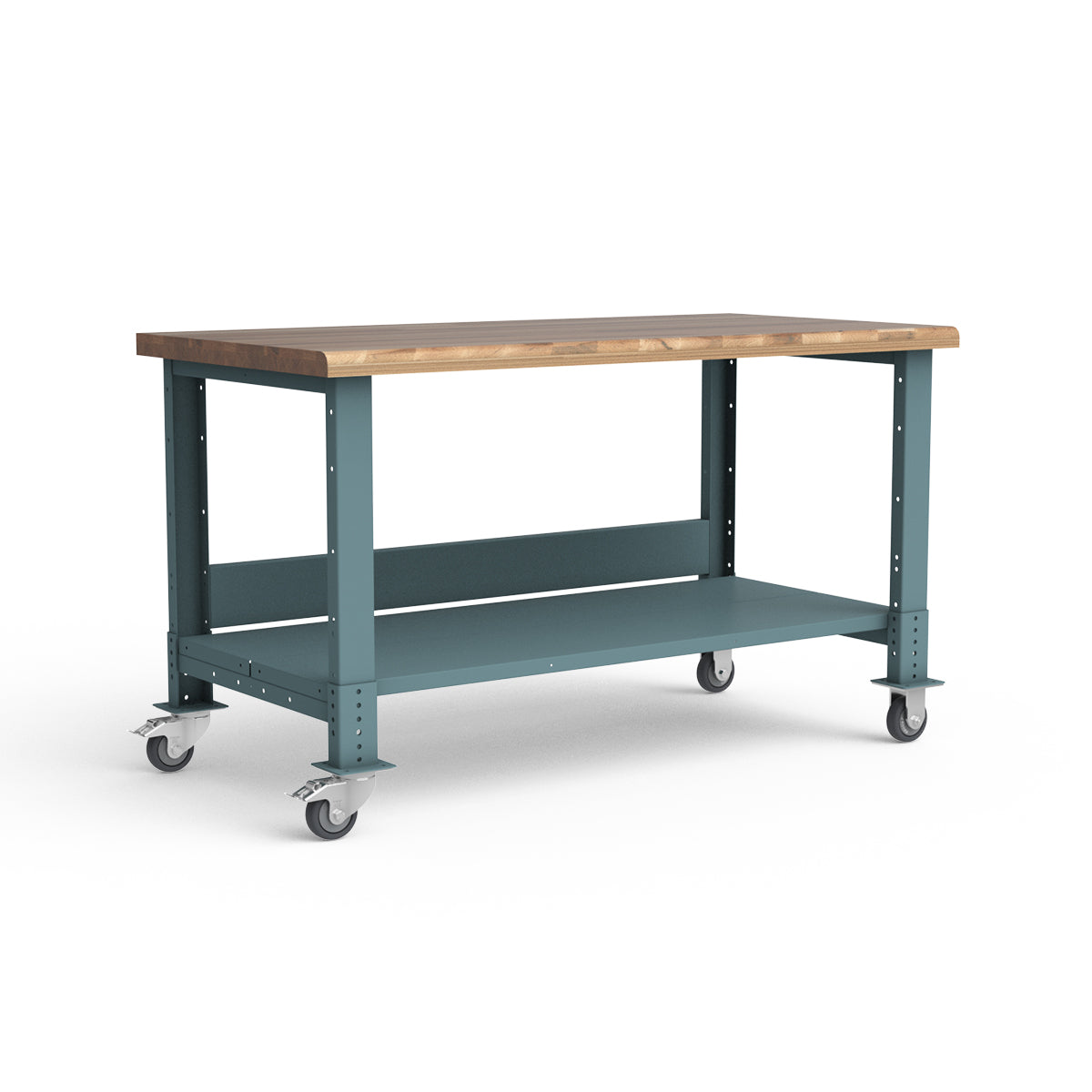 Mobile Workbench - 60"W x 30"D x 34 7/8"H - Laminated Wood Top