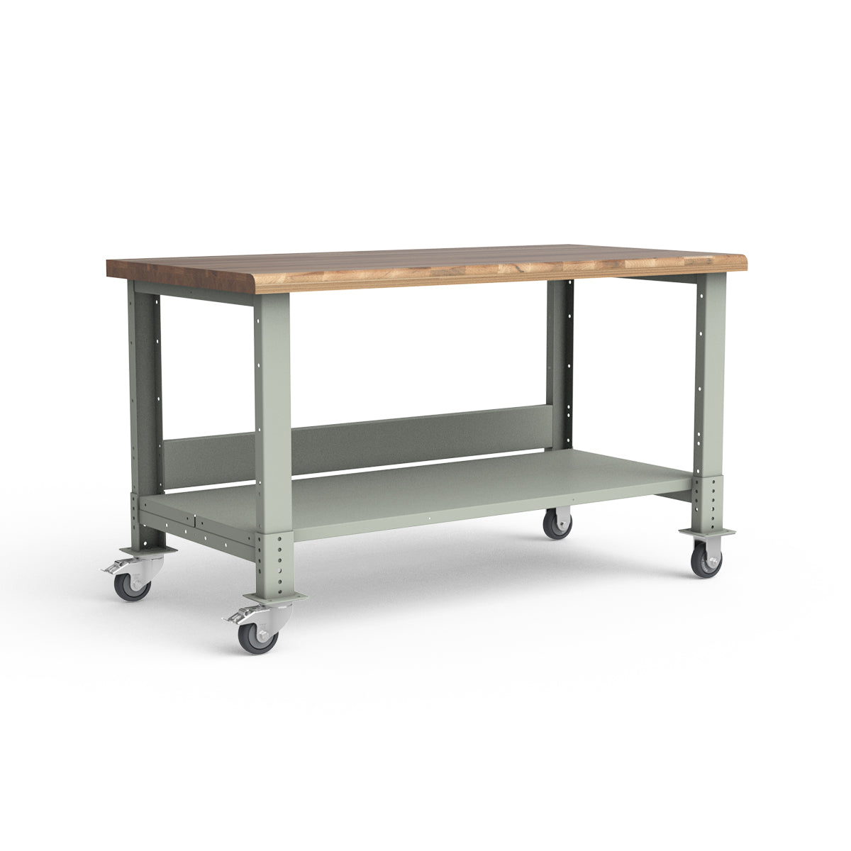 Mobile Workbench - 60"W x 30"D x 34 7/8"H - Laminated Wood Top