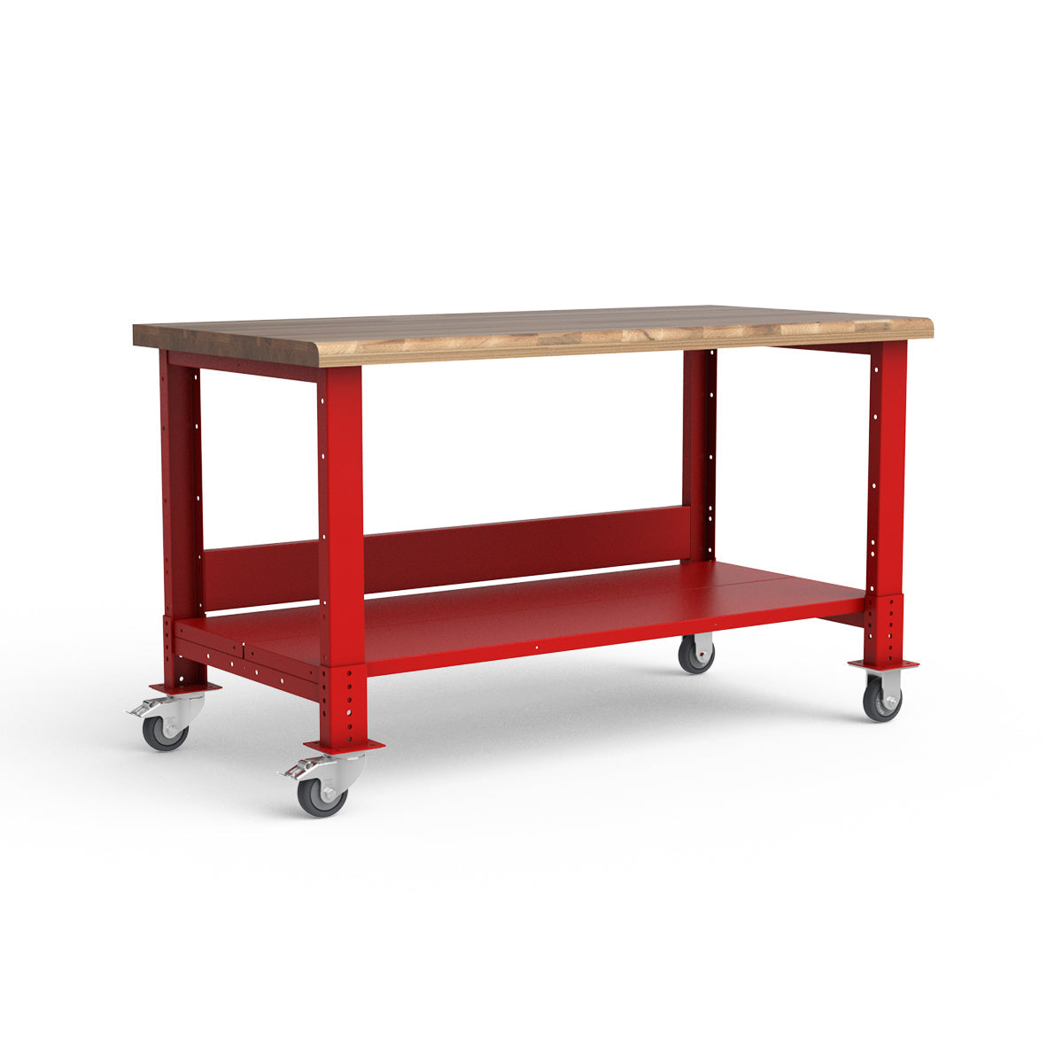 Mobile Workbench - 60"W x 30"D x 34 7/8"H - Laminated Wood Top