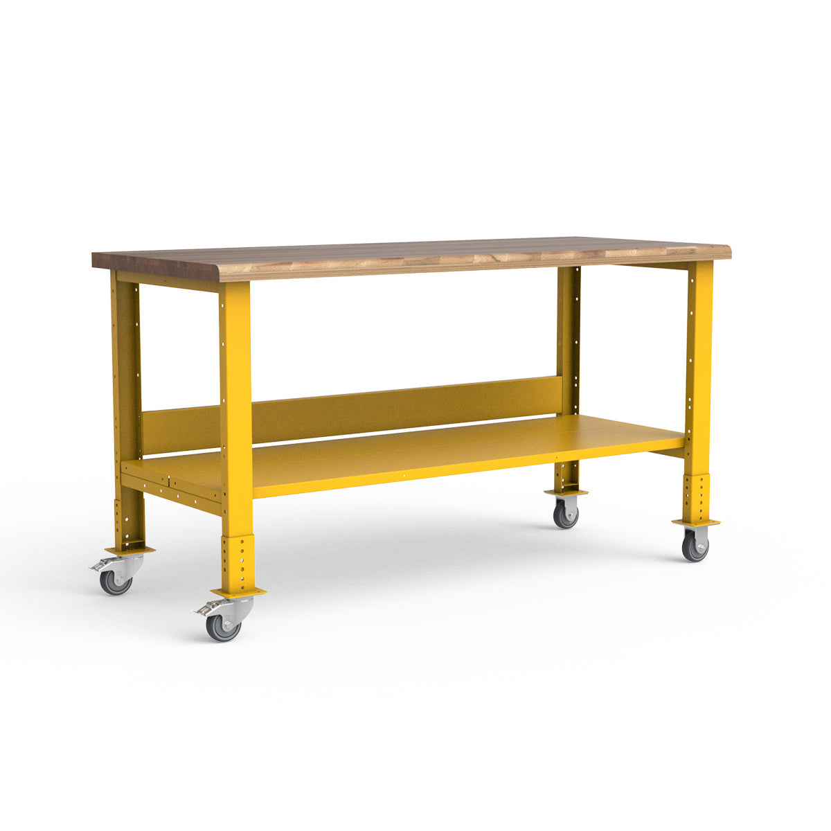 Mobile Workbench - 72"W x 30"D x 34 7/8"H - Laminated Wood Top