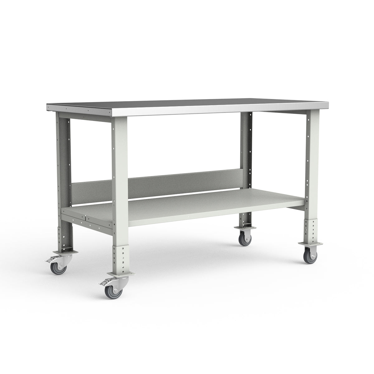 Mobile Workbench - 60"W x 30"D x 34 7/8"H - Stainless Steel Top