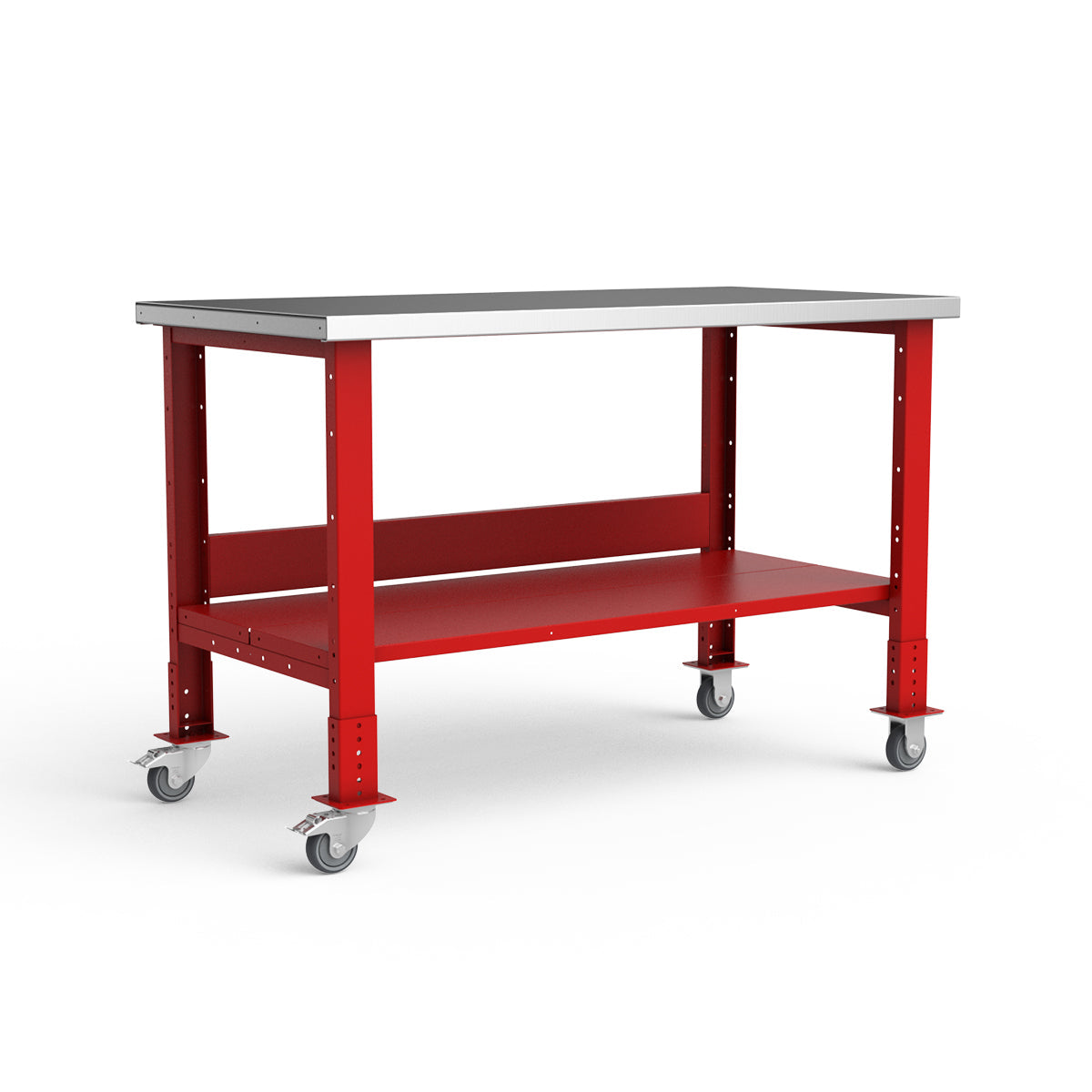Mobile Workbench - 60"W x 30"D x 34 7/8"H - Stainless Steel Top