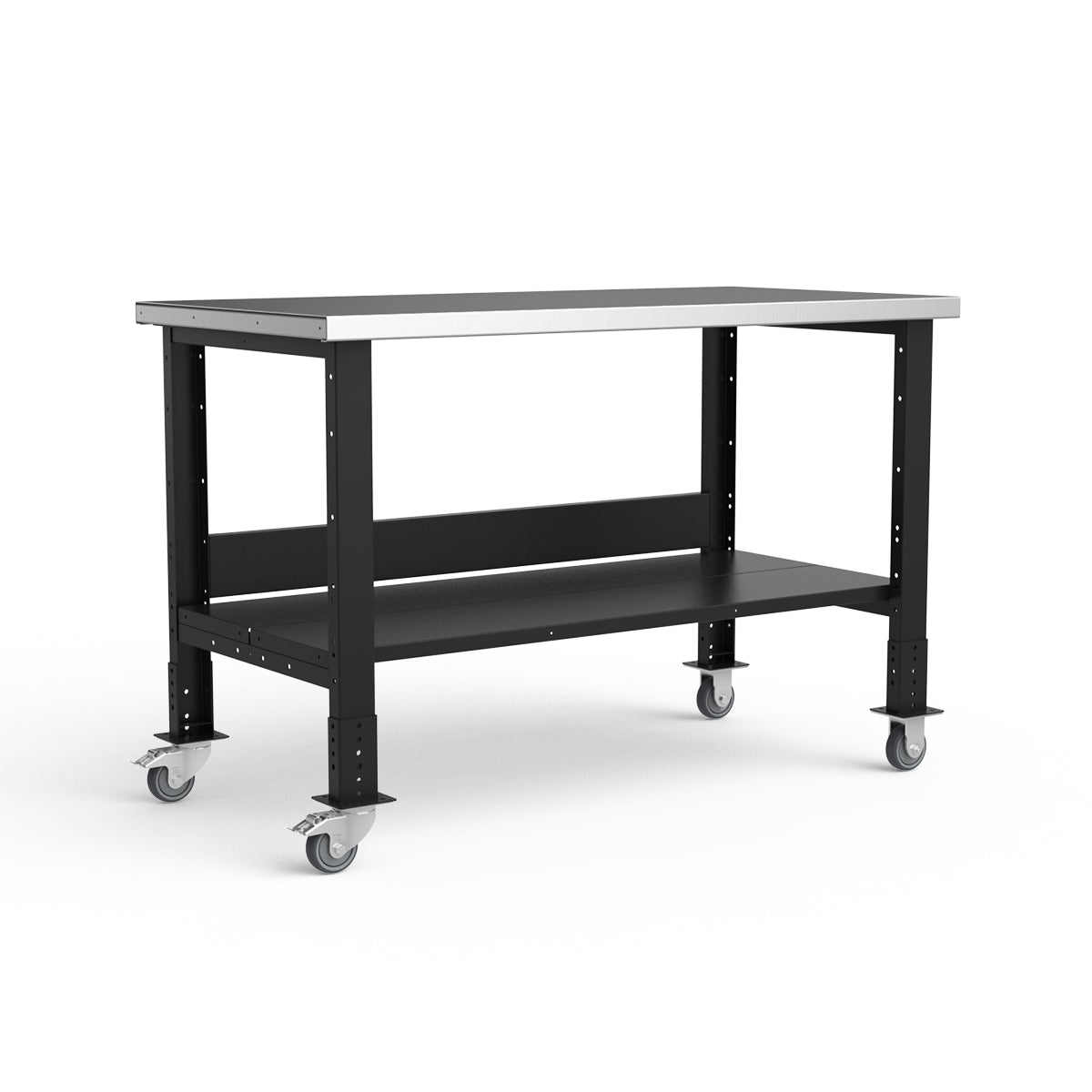 Mobile Workbench - 60"W x 30"D x 34 7/8"H - Stainless Steel Top