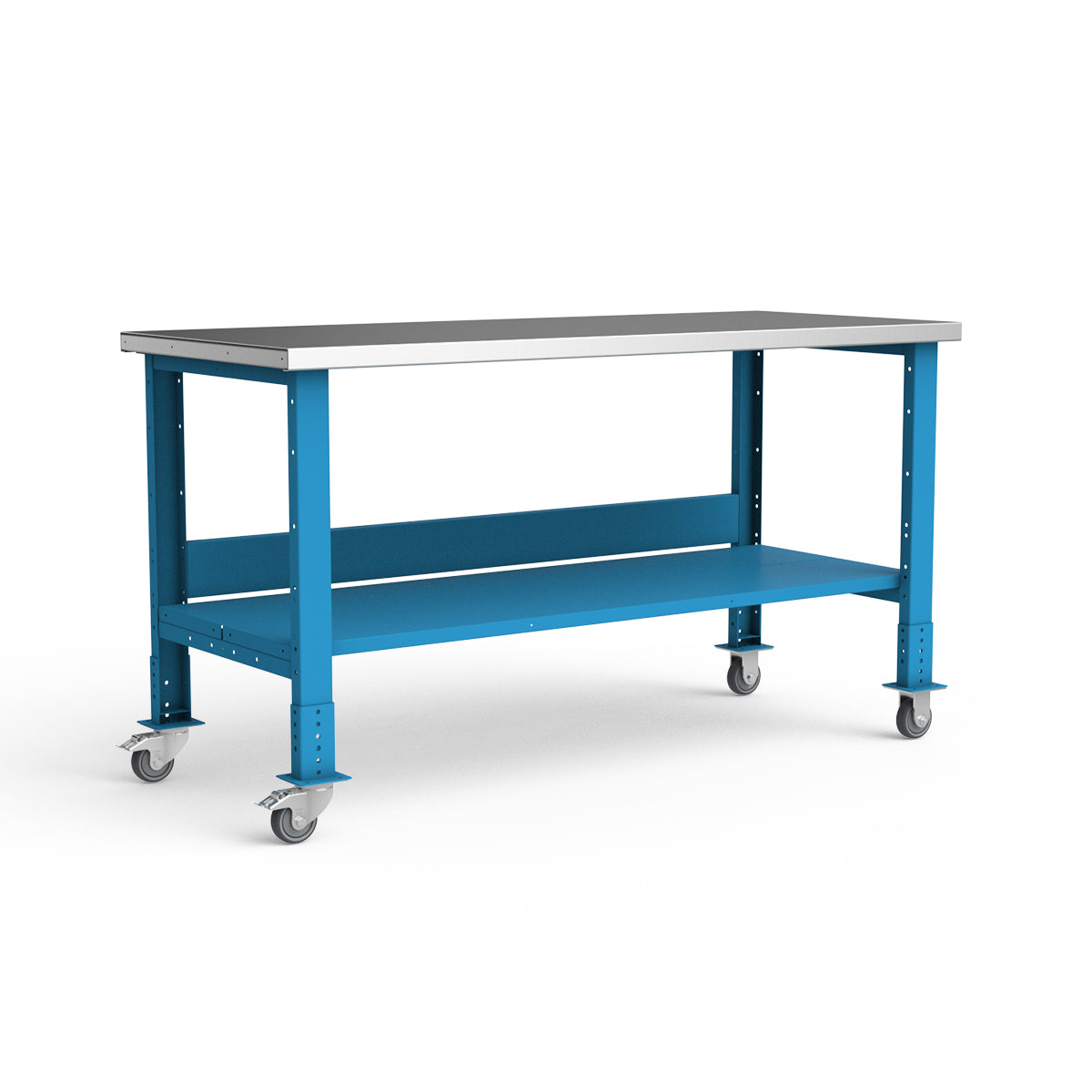 Mobile Workbench - 72"W x 30"D x 34 7/8"H - Stainless Steel Top