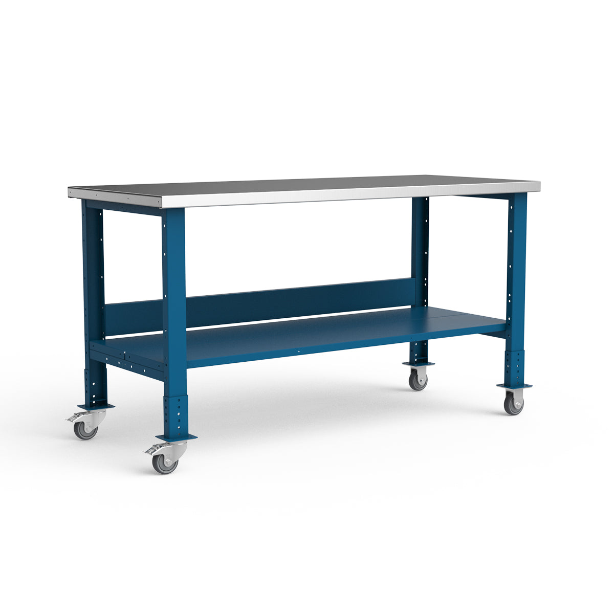 Mobile Workbench - 72"W x 30"D x 34 7/8"H - Stainless Steel Top