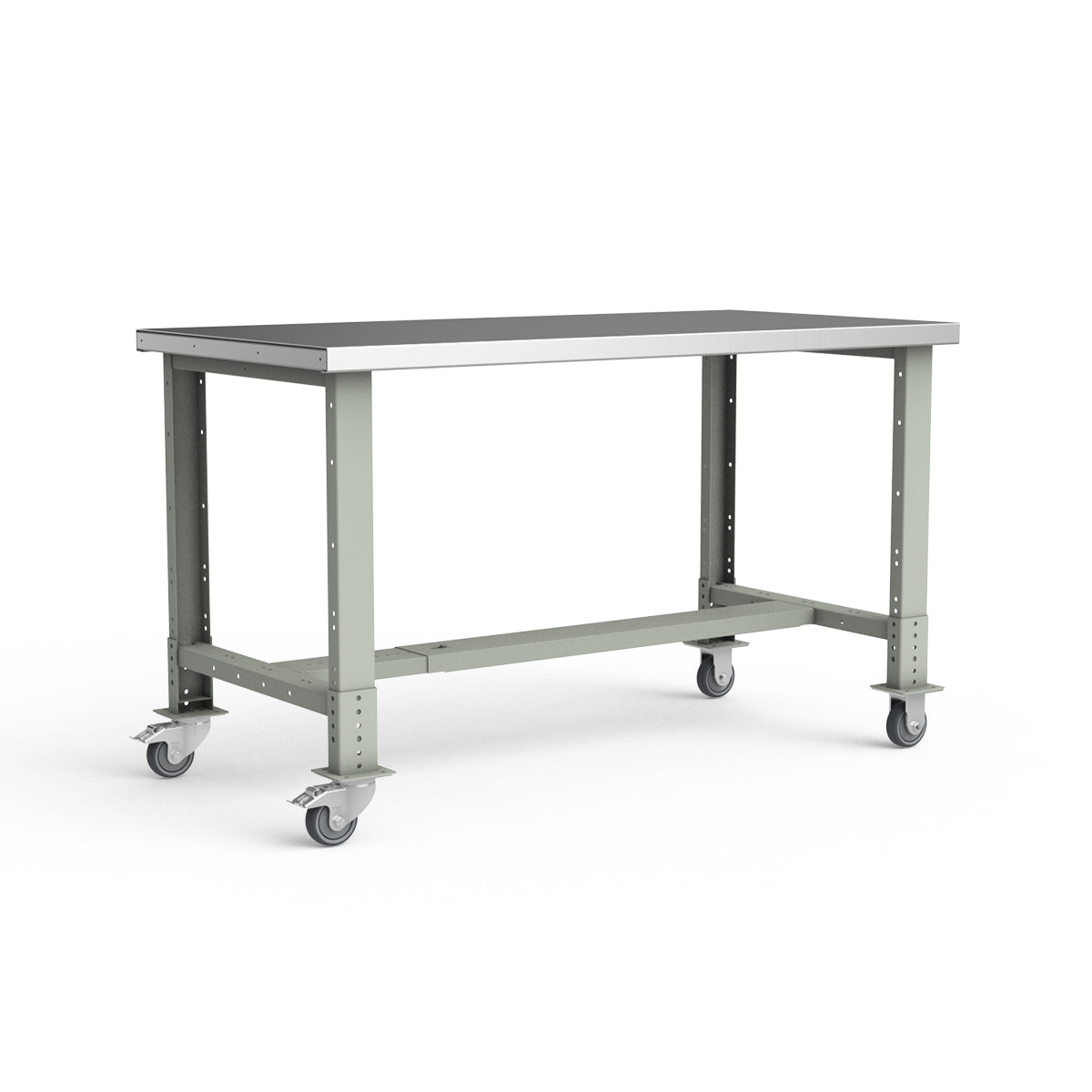 Mobile Workbench - 60"W x 30"D x 34 7/8"H - Stainless Steel Top