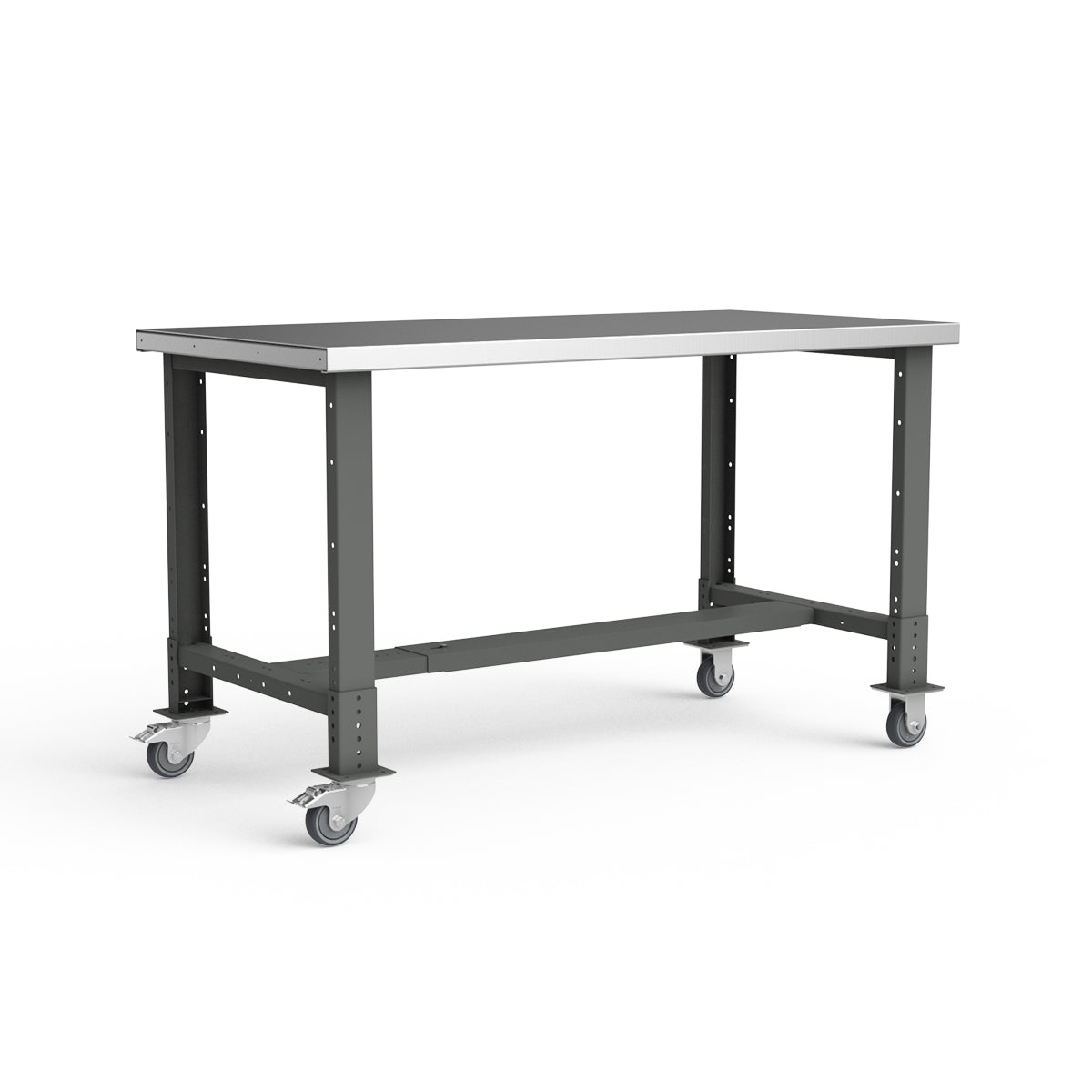 Mobile Workbench - 60"W x 30"D x 34 7/8"H - Stainless Steel Top
