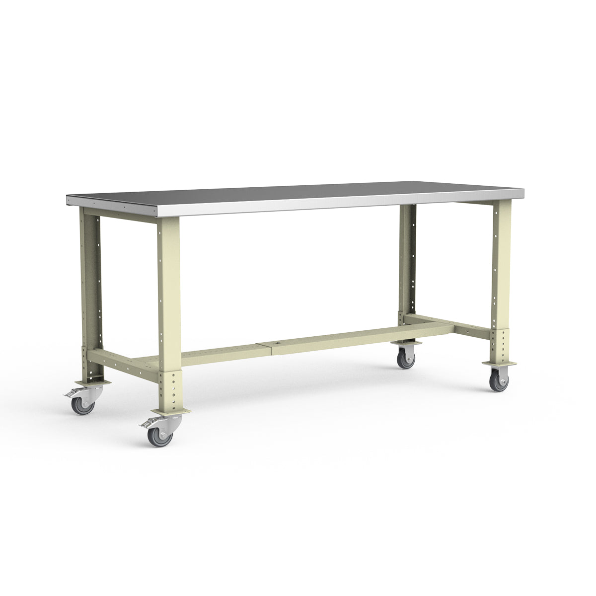 Mobile Workbench - 72"W x 30"D x 34 7/8"H - Stainless Steel Top
