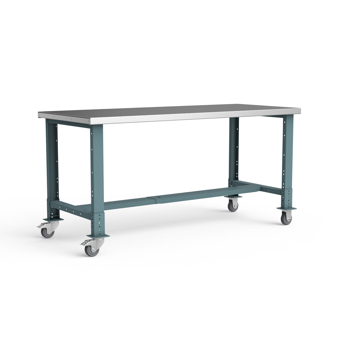 Mobile Workbench - 72"W x 30"D x 34 7/8"H - Stainless Steel Top