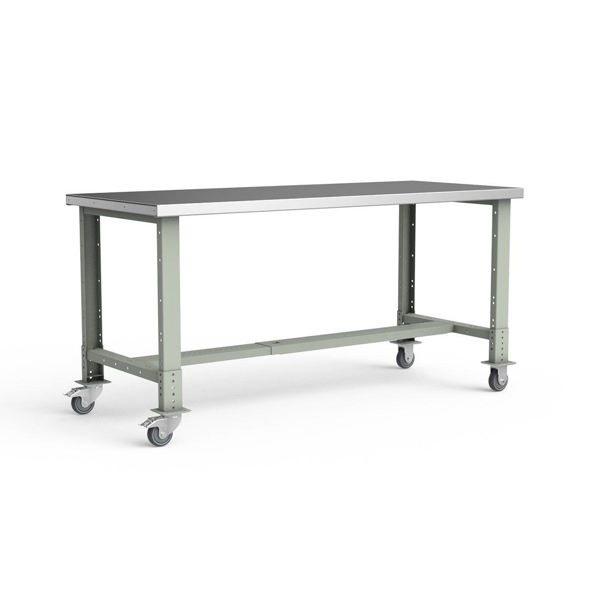 Mobile Workbench - 72"W x 30"D x 34 7/8"H - Stainless Steel Top