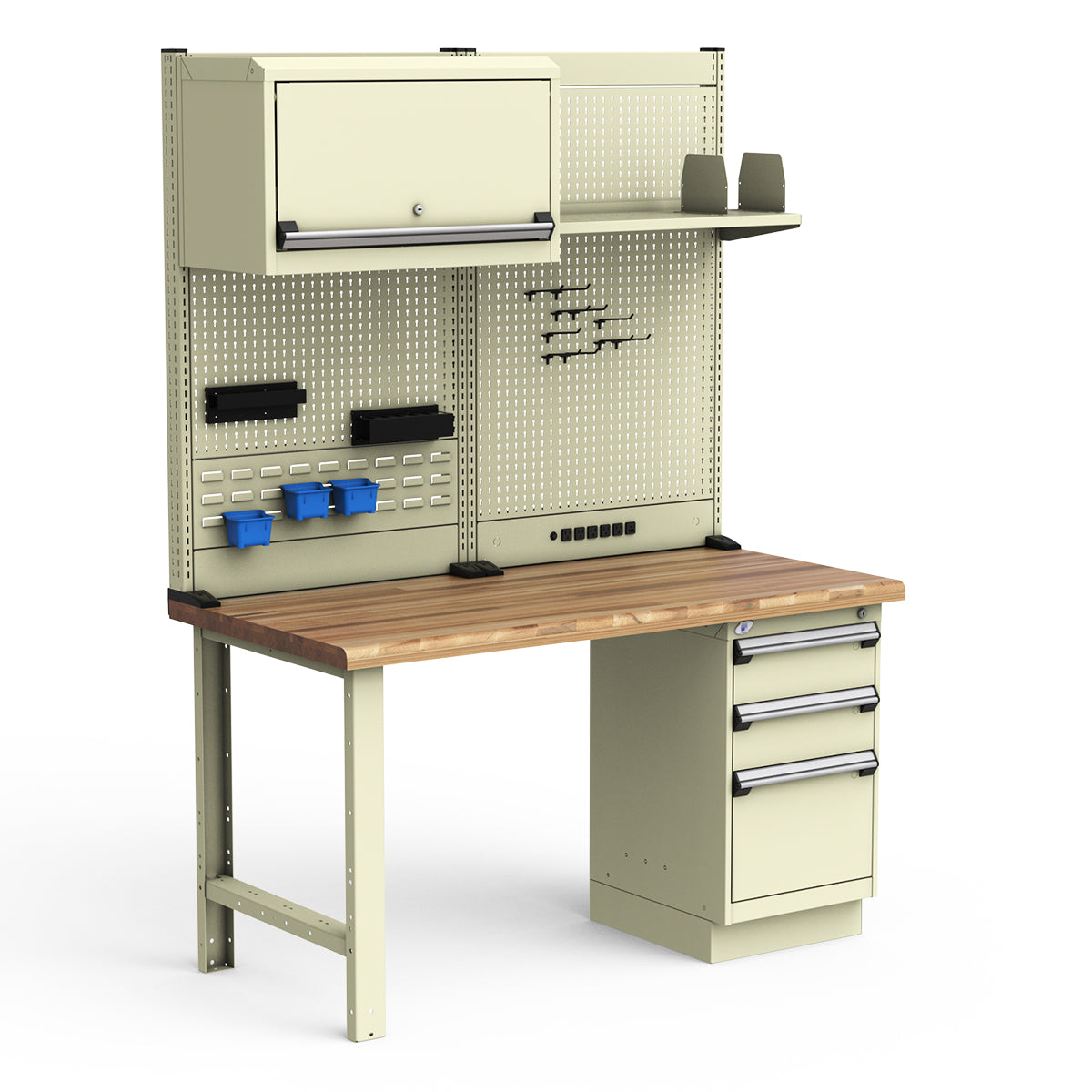 Workstations - 60"W x 30"D x 82"H - Laminated Wood Top