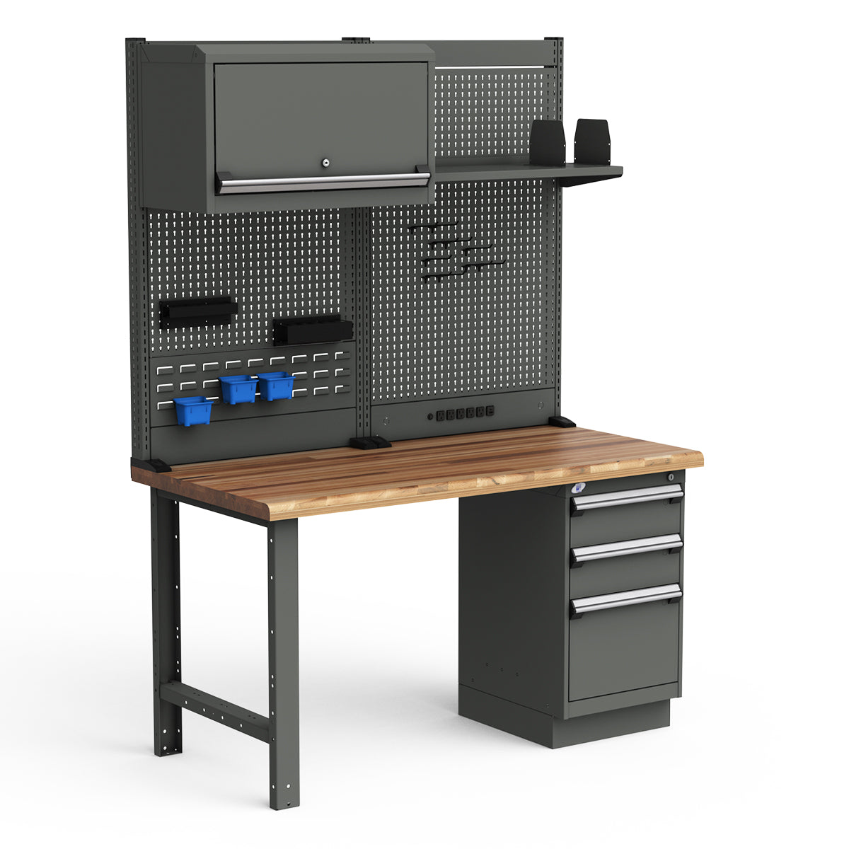 Workstations - 60"W x 30"D x 82"H - Laminated Wood Top
