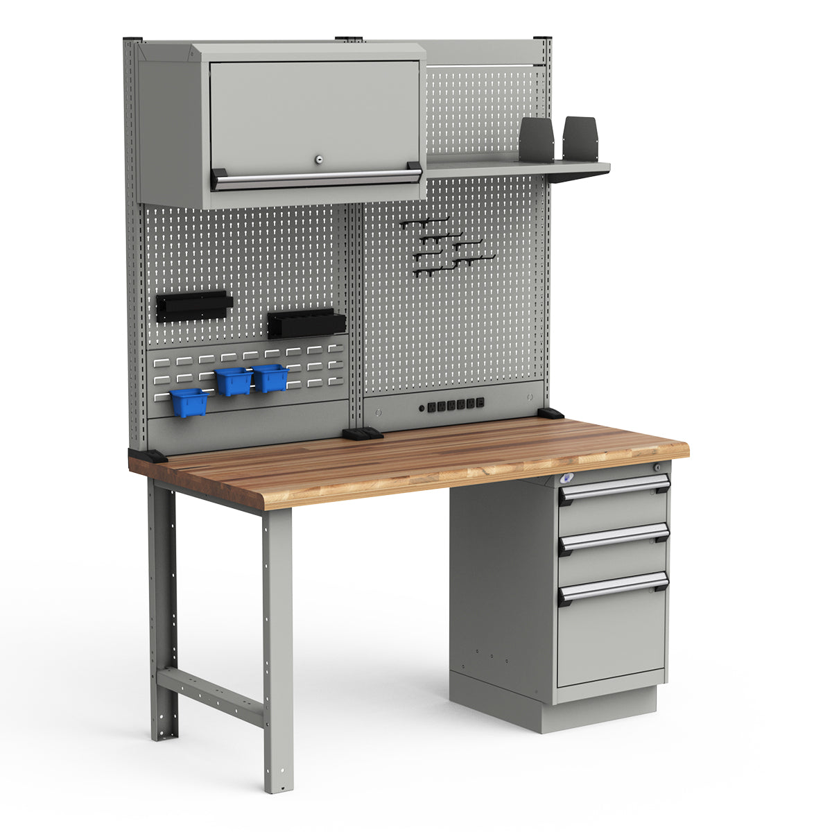 Workstations - 60"W x 30"D x 82"H - Laminated Wood Top
