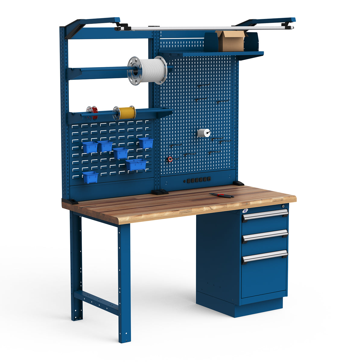 Workstations - 60"W x 30"D x 82"H - Laminated Wood Top