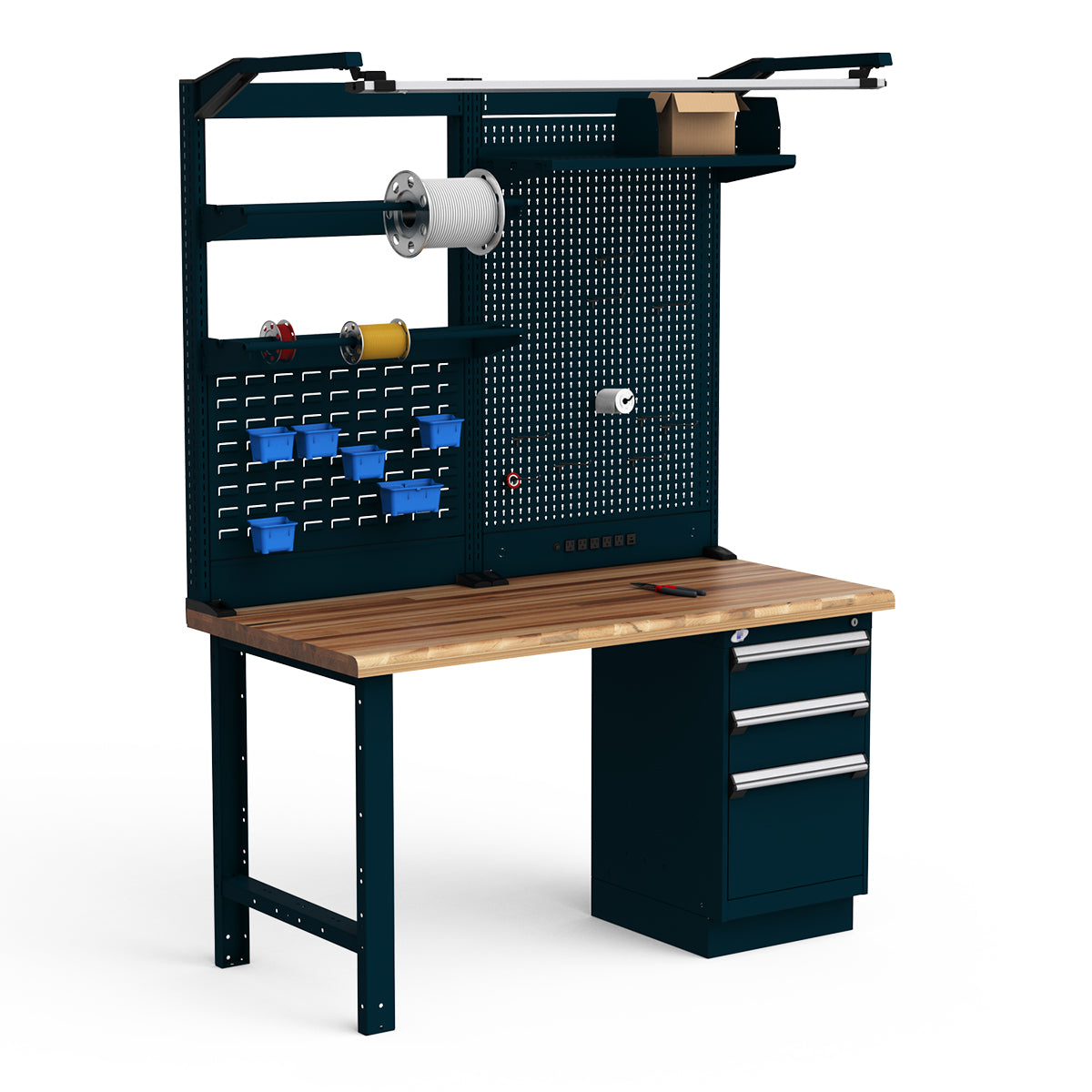 Workstations - 60"W x 30"D x 82"H - Laminated Wood Top