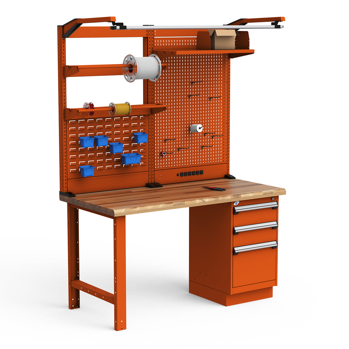 Workstations - 60"W x 30"D x 82"H - Laminated Wood Top