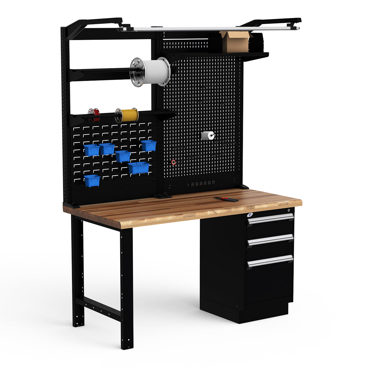 Workstations - 60"W x 30"D x 82"H - Laminated Wood Top