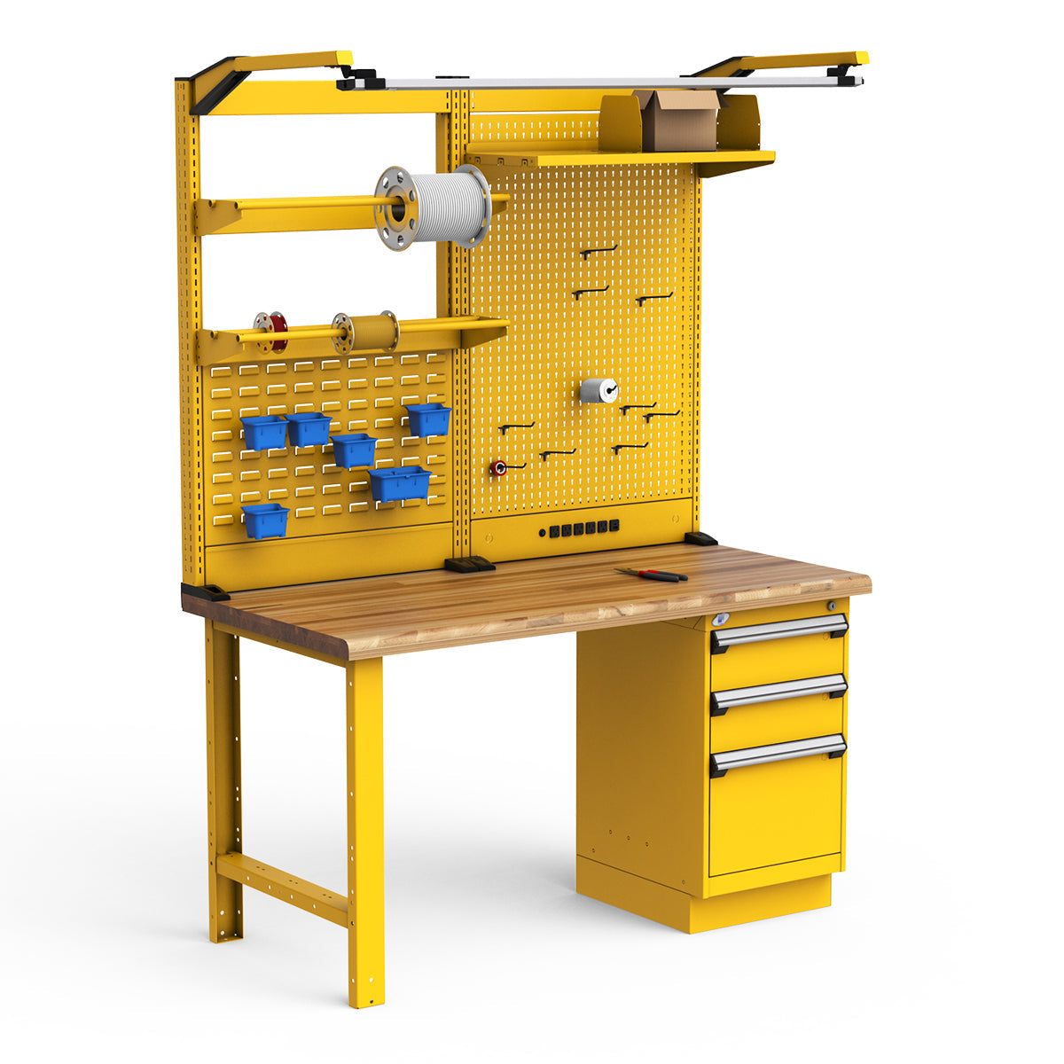 Workstations - 60"W x 30"D x 82"H - Laminated Wood Top