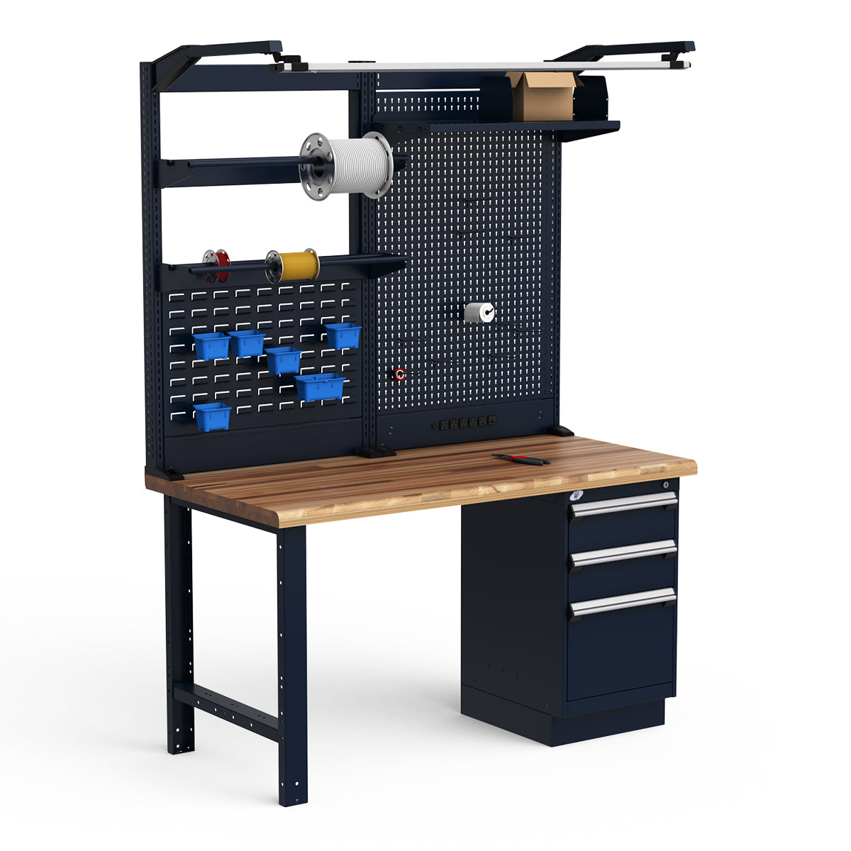 Workstations - 60"W x 30"D x 82"H - Laminated Wood Top