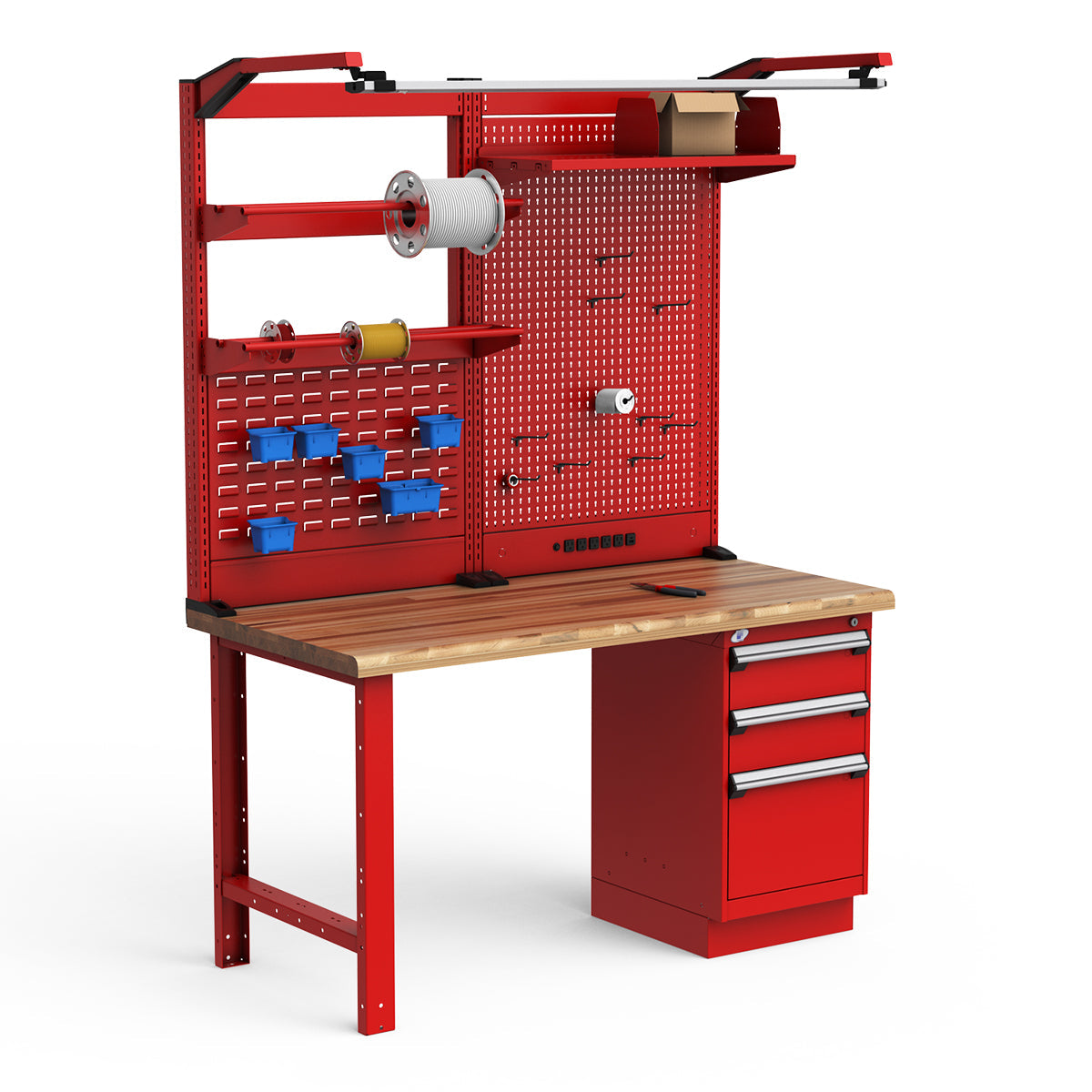Workstations - 60"W x 30"D x 82"H - Laminated Wood Top