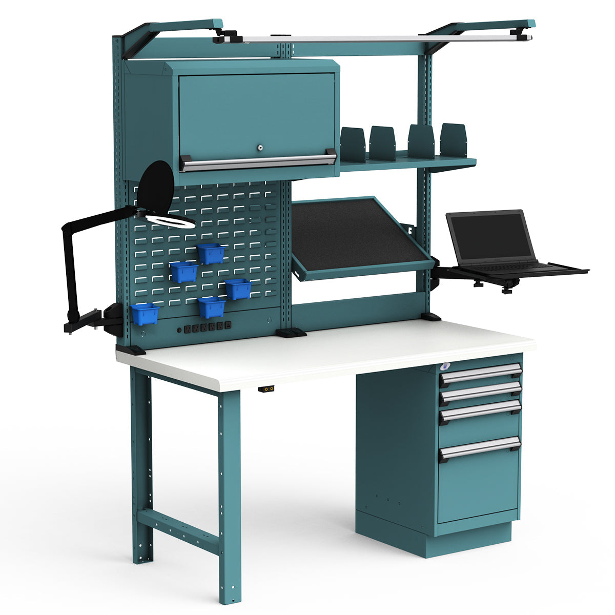 Workstations - 60"W x 30"D x 82"H - Dissipative Top