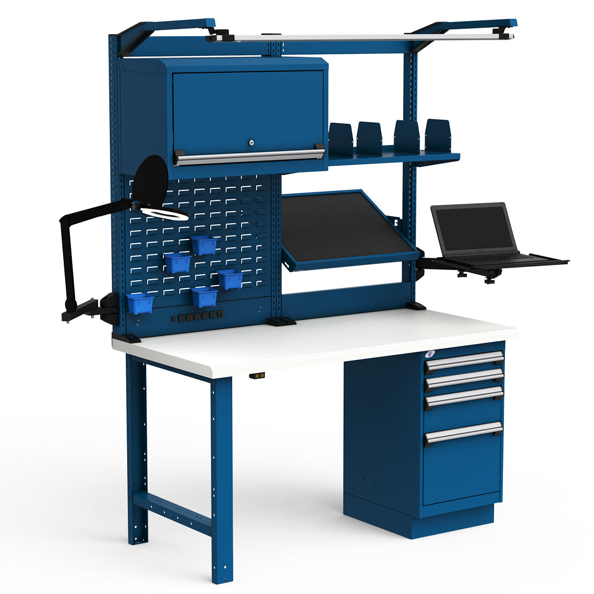 Workstations - 60"W x 30"D x 82"H - Dissipative Top