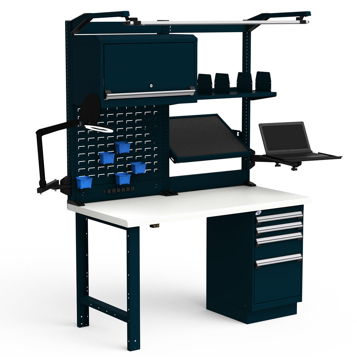 Workstations - 60"W x 30"D x 82"H - Dissipative Top