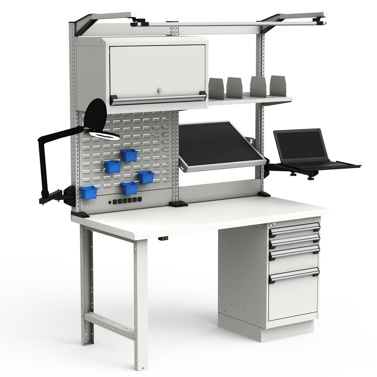 Workstations - 60"W x 30"D x 82"H - Dissipative Top