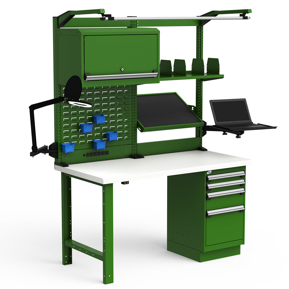 Workstations - 60"W x 30"D x 82"H - Dissipative Top