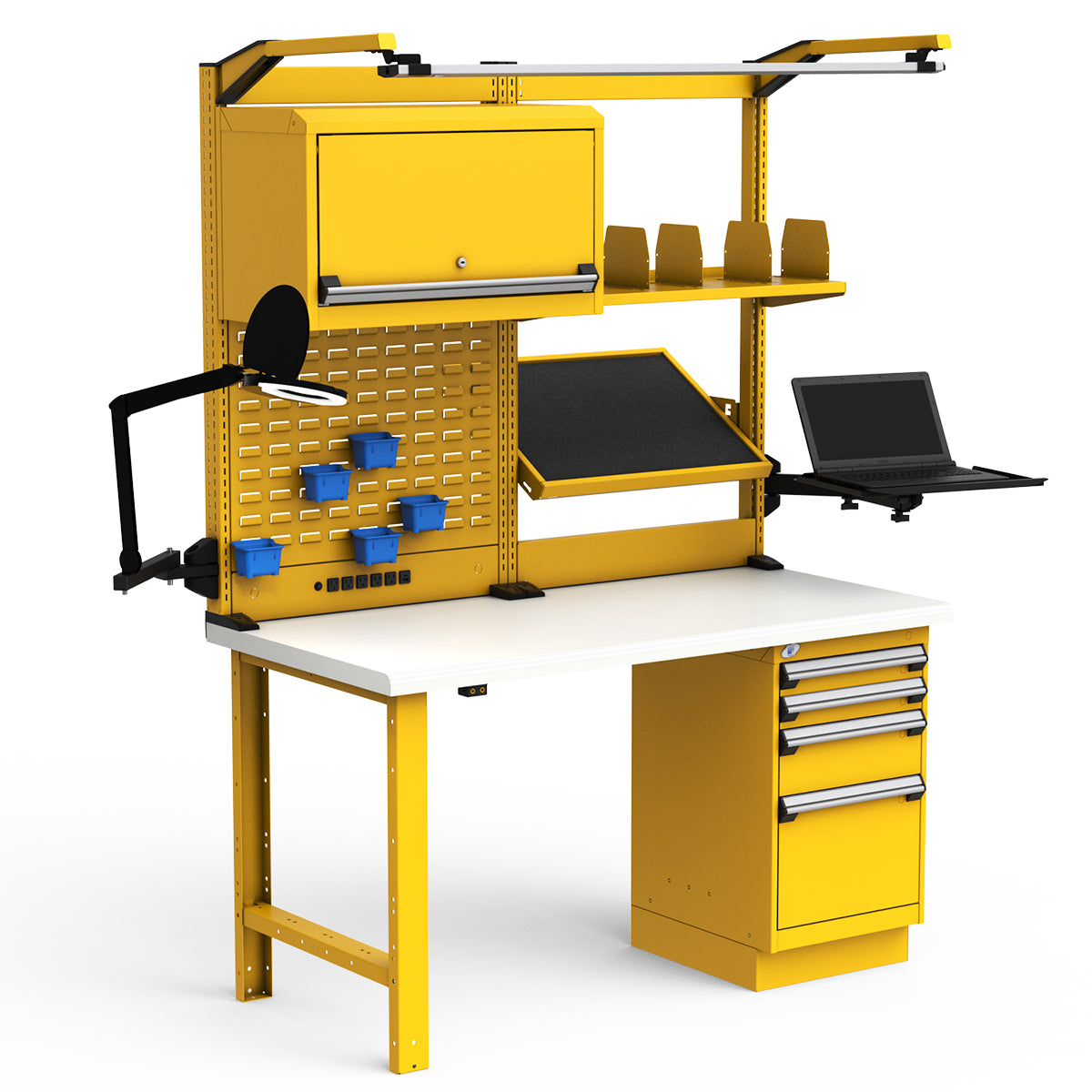 Workstations - 60"W x 30"D x 82"H - Dissipative Top