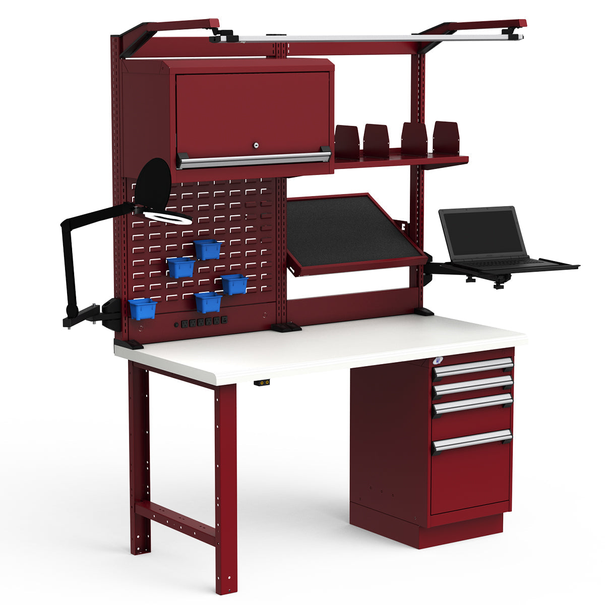 Workstations - 60"W x 30"D x 82"H - Dissipative Top